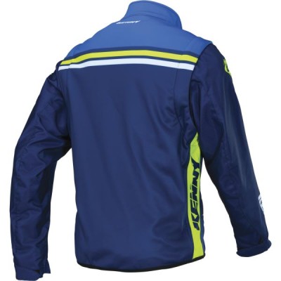 Μπουφάν Softshell Enduro Μπλέ Κίτρινο Νεον