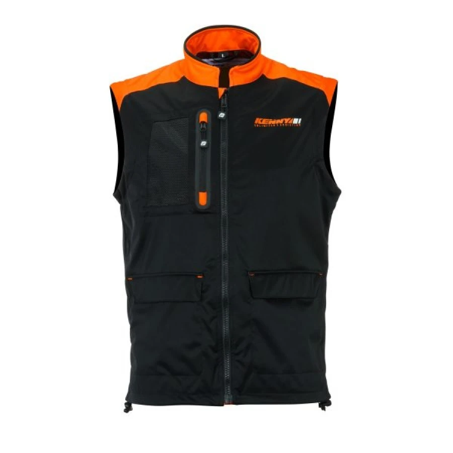 Αμάνικο Μπουφάν Bodywarmer+ Μαύρο Πορτοκαλί Νέον